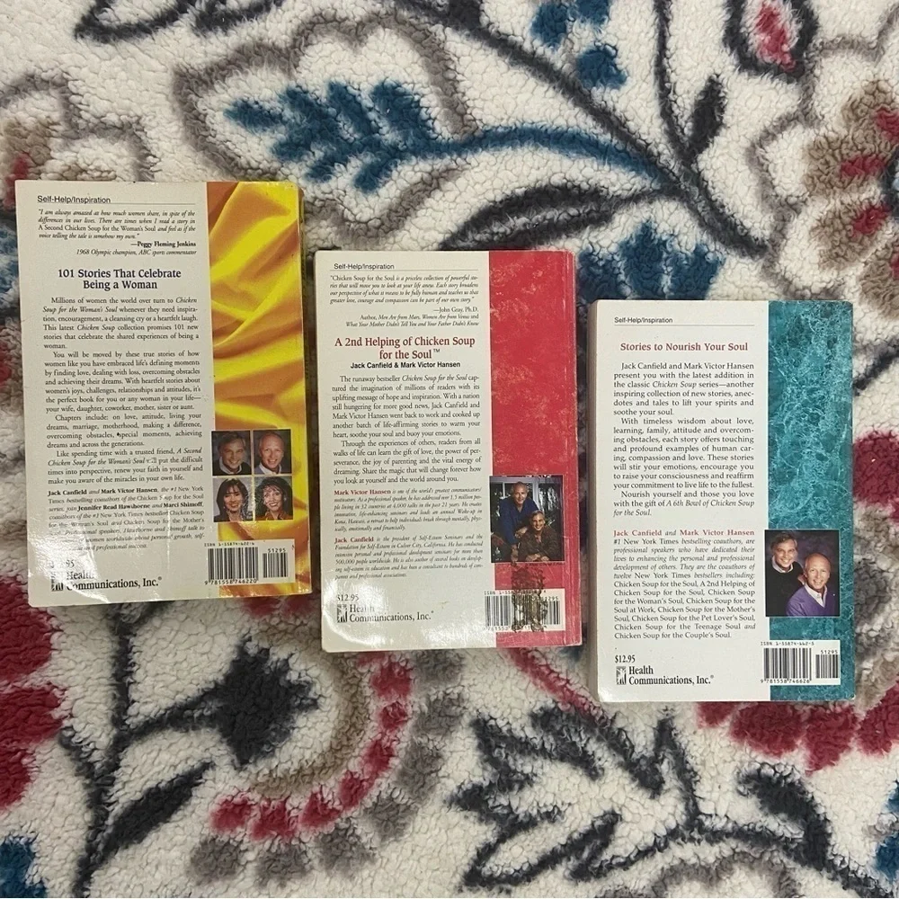 CHICKEN SOUP FOR THE SOUL 3 Books Paper Back Inspirational Soulful Heartwarming